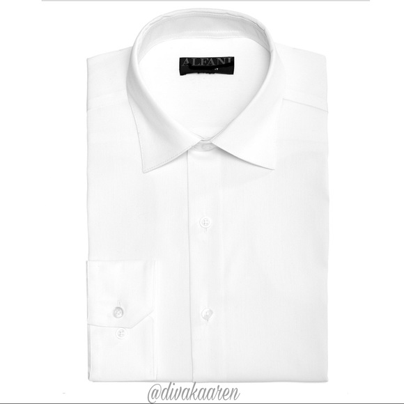 Alfani Other - Men’s White Dress Shirt Alfani Regular/Classic Fit